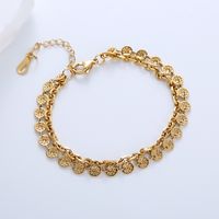Casual Simple Style Triangle Heart Shape 304 Stainless Steel 18K Gold Plated No Inlaid Bracelets In Bulk sku image 14