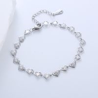 Casual Simple Style Triangle Heart Shape 304 Stainless Steel 18K Gold Plated No Inlaid Bracelets In Bulk sku image 2