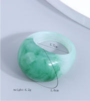 Simple Style Gradient Color Resin Unisex Rings main image 3