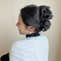 Simple Style Bow Knot Cloth Patchwork Hair Claws sku image 5