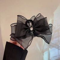 Classic Style Bow Knot Cloth Hair Claws sku image 10