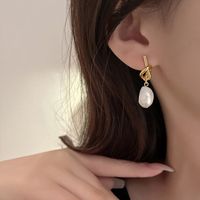 1 Pair Basic Vintage Style Korean Style Solid Color Alloy Ear Studs main image 3