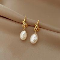 1 Pair Basic Vintage Style Korean Style Solid Color Alloy Ear Studs main image 1