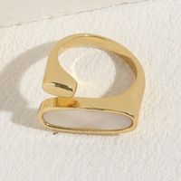 Elegant Luxuriös Klassischer Stil Herzform Kupfer Überzug Inlay Hülse Zirkon 14 Karat Vergoldet Offener Ring sku image 1