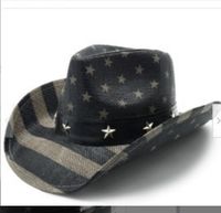 Fashion Sailor Dance American Flag Retro Western Cowboy Hat sku image 6