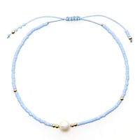 Basic Solid Color Pearl Beaded Wholesale Bracelets sku image 2
