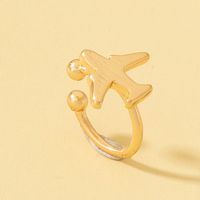 Casual Simple Style Airplane Alloy Plating Gold Plated Nose Ring main image 3