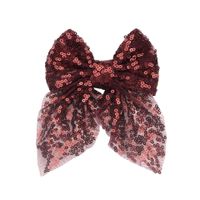 Sweet Simple Style Bow Knot Sequin Handmade Hair Clip sku image 13