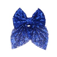 Sweet Simple Style Bow Knot Sequin Handmade Hair Clip sku image 11
