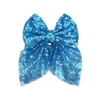 Sweet Simple Style Bow Knot Sequin Handmade Hair Clip sku image 10