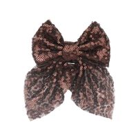 Sweet Simple Style Bow Knot Sequin Handmade Hair Clip sku image 14