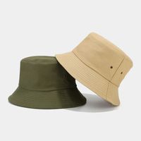 Unisex Classic Style Streetwear Solid Color Wide Eaves Bucket Hat main image 5