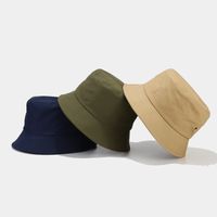 Unisex Classic Style Streetwear Solid Color Wide Eaves Bucket Hat main image 4