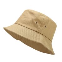 Unisex Classic Style Streetwear Solid Color Wide Eaves Bucket Hat main image 3