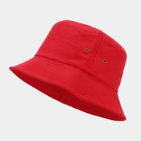 Unisex Classic Style Streetwear Solid Color Wide Eaves Bucket Hat sku image 4