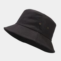 Unisex Klassischer Stil Strassenmode Einfarbig Breite Traufen Bucket Hat sku image 7