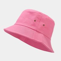 Unisex Classic Style Streetwear Solid Color Wide Eaves Bucket Hat sku image 5
