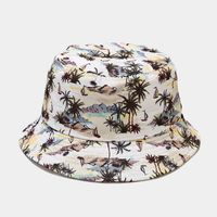 Unisex Hip-hop Retro Color Block Wide Eaves Bucket Hat sku image 10