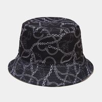 للجنسين هيب هوب ريترو كتلة اللون طنف واسعة قبعة دلو sku image 24