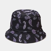 Unisex Hip-hop Retro Color Block Wide Eaves Bucket Hat sku image 27