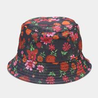 Unisex Hip-hop Retro Color Block Wide Eaves Bucket Hat sku image 36