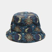 Unisex Hip Hop Retro Farbblock Breite Traufen Bucket Hat sku image 38