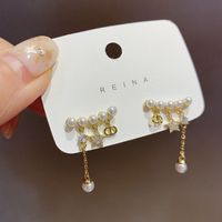 Elegant Retro Flower Alloy Inlay Artificial Gemstones Women's Earrings sku image 38