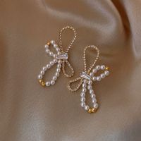Elegant Retro Flower Alloy Inlay Artificial Gemstones Women's Earrings sku image 61