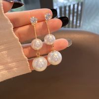 Elegant Retro Flower Alloy Inlay Artificial Gemstones Women's Earrings sku image 19