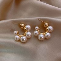 Elegant Retro Flower Alloy Inlay Artificial Gemstones Women's Earrings sku image 20