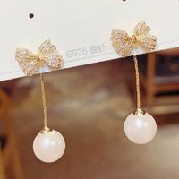 Elegant Retro Flower Alloy Inlay Artificial Gemstones Women's Earrings sku image 22
