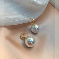 Elegant Retro Flower Alloy Inlay Artificial Gemstones Women's Earrings sku image 23