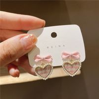 Elegant Retro Flower Alloy Inlay Artificial Gemstones Women's Earrings sku image 42