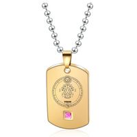 Simple Style Constellation Stainless Steel Titanium Steel Plating 18k Gold Plated Pendant Necklace sku image 45