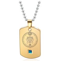 Simple Style Constellation Stainless Steel Titanium Steel Plating 18k Gold Plated Pendant Necklace sku image 34