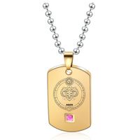 Simple Style Constellation Stainless Steel Titanium Steel Plating 18k Gold Plated Pendant Necklace sku image 44