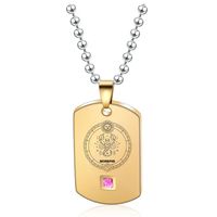 Simple Style Constellation Stainless Steel Titanium Steel Plating 18k Gold Plated Pendant Necklace sku image 40
