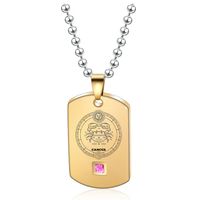 Simple Style Constellation Stainless Steel Titanium Steel Plating 18k Gold Plated Pendant Necklace sku image 47