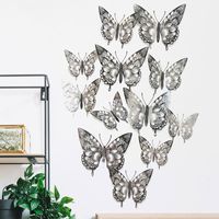 Glam Classical Butterfly Iridescent Paper Wall Sticker sku image 2