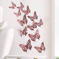 Glam Classical Butterfly Iridescent Paper Wall Sticker sku image 3