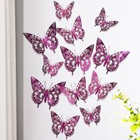 Glam Classical Butterfly Iridescent Paper Wall Sticker sku image 7