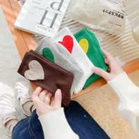 Women's Simple Style Heart Shape Cotton Crew Socks A Pair main image 2