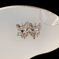 Sweet Geometric Butterfly Bow Knot Imitation Pearl Alloy Inlay Rhinestones Women's Earrings 1 Pair sku image 547