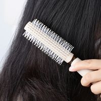 Simple Style Oval Bear Solid Color Plastic Nylon Rubber Hair Combs main image 2