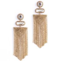 Business Solid Color Rhinestone Patchwork Women's Drop Earrings main image 5