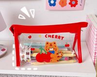 Women's Small All Seasons Pvc Animal Cute Square Zipper Cosmetic Bag sku image 5