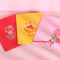 Mother's Day New Three-dimensional Bouquet Greeting Card Creative Carnation Flower Card Teacher's Day Blessing Bouquet Greeting Card main image 2