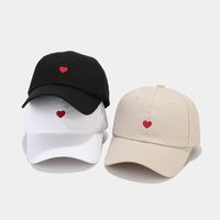 Unisex Simple Style Heart Shape Embroidery Baseball Cap main image 5