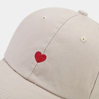 Unisex Simple Style Heart Shape Embroidery Baseball Cap main image 4
