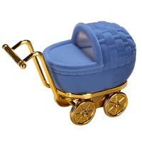 Cute Novelty Baby Carriage Flannel Jewelry Boxes main image 2